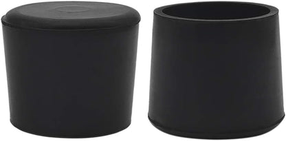 Flyshop Furniture Table Covers Non-Slip Heavy Duty Rubber Leg Tips Chair Leg Caps Floor Protectors Round Black 4PCS Size 38mm, 1-1/2"