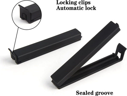 DIYASY Food Bag Clips,30 Pack Plastic Snack Sealing Clip for Food Storage & Packages Assorted Sizes