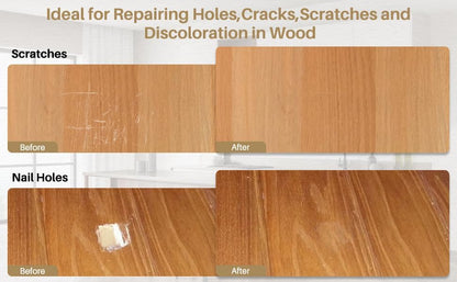 Wood Repair Wax Crayons, 12 Colors Wood Repair Wax Pens Furniture Touch Up Markers, Wood Crayons for Scratches, Scuffs, Cracks, Nail Holes