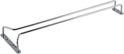 TrueCraftware- 24-Inch Wine Glass Rack Chrome Finish Set of 2- Stemware Rack Wire Hanging Rack Under Cabinet Wine Glass Stemware Holder Glass Storage Hanger Organizer for Kitchen and Bar