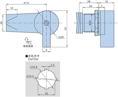 WJSKDQ 4PCS Thumb Operated Offset Thumb Cam Lock Black Cam Lock