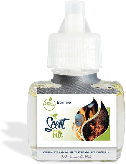 Scent Fill Bonfire Plug in Air Freshener Starter Kit, 2 Refills + Diffuser