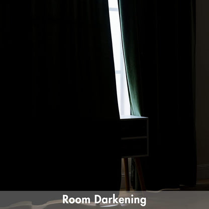 MIULEE Olive Green Velvet Curtains Thermal Insulated Blackout Curtain Drapes for Bedroom Living Room Darkening 120 Inches Long Curtains Panels Rod Pocket Set of 2