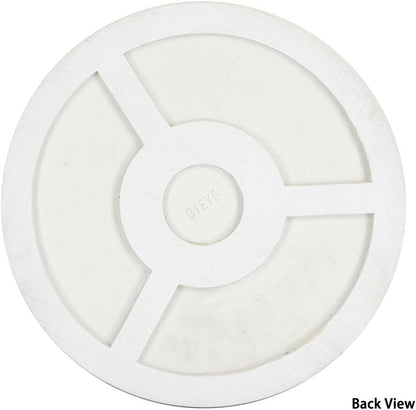 Bieye MSS002 Rose Flowers Tiffany Style Stained Glass Mosaic Decorative Stepping Stone for Garden Decor (12" Round, Welcome Sign)