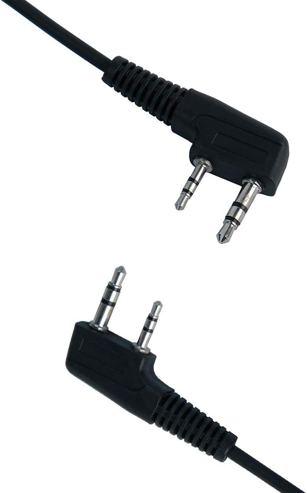 Caroo Walkie Talkies Radio Earpiece for Kenwood 2 Pin Covert Acoustic Tube Headset for Baofeng UV-5R BF-888S BF-F8HP BF-F9 UV-82 UV-82HP Earpiece for Kenwood TK-2107 TK-3107 Two Way Radio,10 Pack