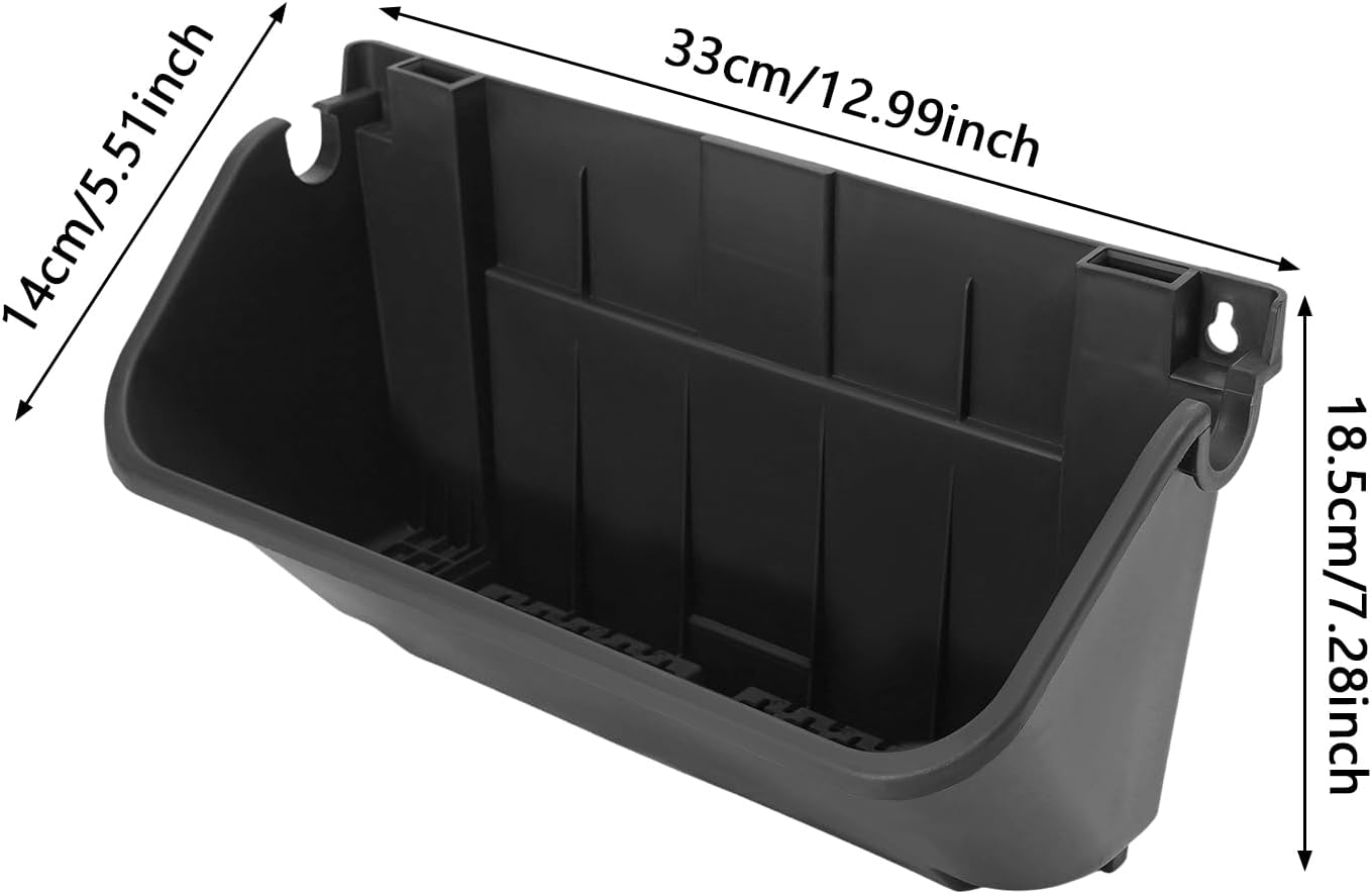 24PCS Vertical Wall Planter, 13 inch Wall Mounted Garden Planters, Plastic Wall Hanging Planter with Drainage Holes, Wall Planters for Patio Outdoor Decor, Balcony Plant Hanging Flowerpot (Black)