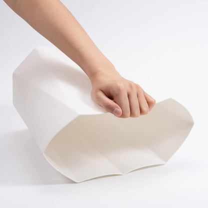 12L Trash Can Wastebasket Plastic Trash Bin Garbage Container Rubbish Can Paper Basket Office Organizer for Bedroom Home Office, 6 White