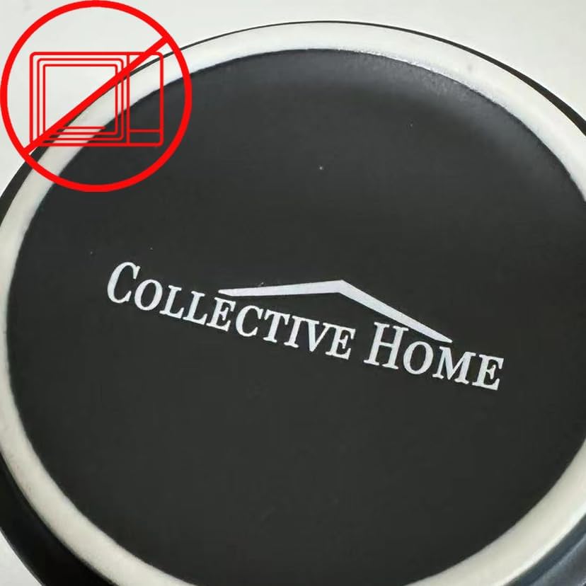 COLLECTIVE HOME - Black Monogram Ceramic Mugs, 15 oz Golden Initial Coffee Cups, Elegant Alphabet Tea Mugs, Personalized Halloween Mug with Gift Box, Perfect for Office and Home Décor (k)