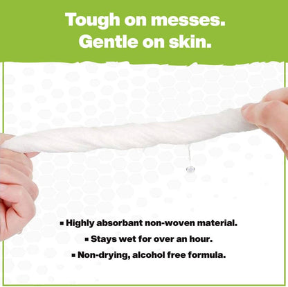 Crocodile Cloth Auto Cleaning Wipes – 100 XL (15" x 10") Disposable Wipes for Car Engine Degreasing, Body Detailing & Tire Cleaning – Cuts Grease, Oil, Adhesives on Hands, Tools, Parts & More