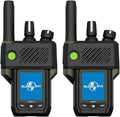 Global-PTT G6Plus 4G LTE Two-Way PoC Radios - 8800mAh Battery Nationwide Coverage Unlimited Communication Range - Metal Body Walkie Talkies (Green)