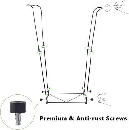 Trash Bag Holder, Metal Garbage Bag Holder, 30-45 Gallon Portable Trash Bag Holder Stand, Multi-use Leaf Bag Holder for Yard, Camping, Party, Wedding