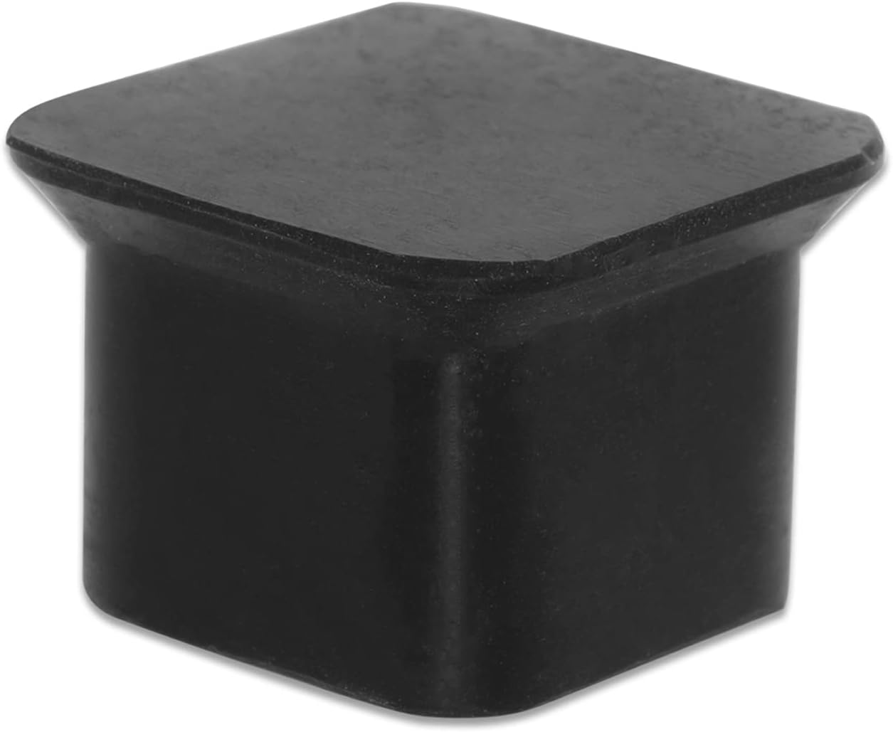 Flyshop Durable Non-Marking Silicone Chair Leg Caps Tips Floor Protectors Square Furniture Table Leg Covers, 20pcs, Black, 20 mm x 20 mm, 13/16" x 13/16"