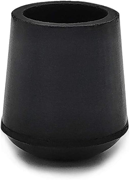 Flyshop 4 Pieces 14mm Rubber Chair Leg Caps Round, Non-Slip Protective Caps for Chair Legs, Floor Protectors, Noise Reduction, Durable Foot Covers, Black Furniture Feet Gliders