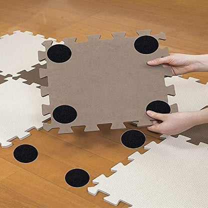 BRAVESHINE Double Sided Adhesive Tapes - 24PCS Sticky-Back Hook and Loop Tapes - Self-Adhesive Sticky Tape - Carpet Pad Mounting Tape for Wall Decorations or Tools Hanging - Round 2 inch