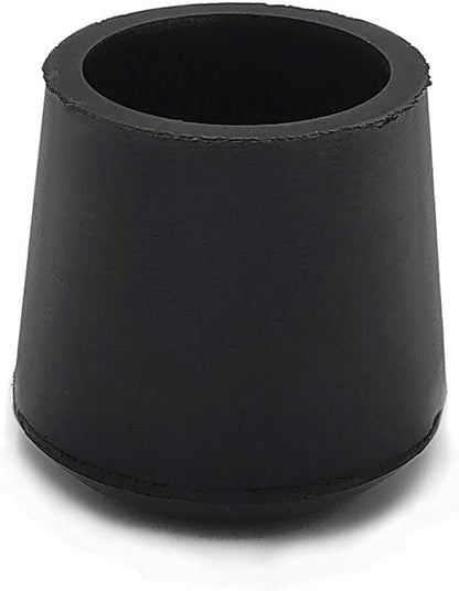 Flyshop Furniture Table Covers Non-Slip Durable Rubber Leg Tips Chair Leg Caps Floor Protector Round Black 4PCS Size 25mm, 1"