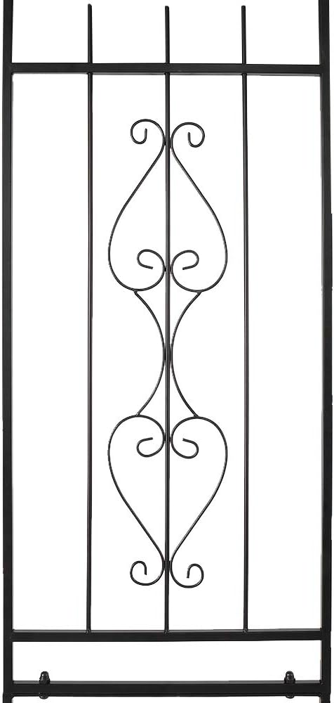 Outvita 7.5Ft Garden Arch Arbor, Steel Frame Stand Trellis, Arbour Archway for Wedding Ceremony Decoration Plant Climbing Rose Vines Lawn Courtyard Patio Pathway Black