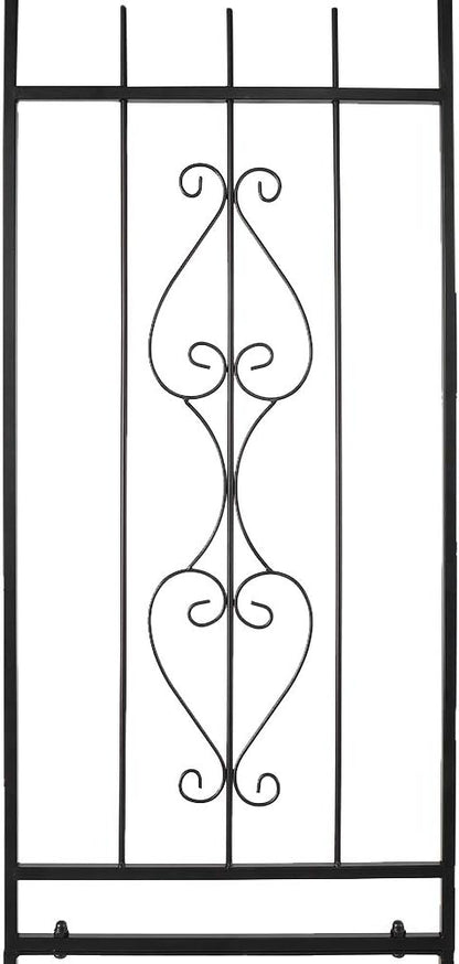 Outvita 7.5Ft Garden Arch Arbor, Steel Frame Stand Trellis, Arbour Archway for Wedding Ceremony Decoration Plant Climbing Rose Vines Lawn Courtyard Patio Pathway Black