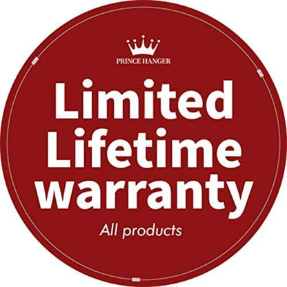 PRINCE HANGER Heavy Duty One Touch System Load 352LBS Clothing Racks for Hanging Clothes Metal Wardrobe Closet System Garment Tension Rod Free Standing Black Width Adjustable PHUS-0022