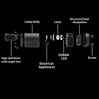 50W LED Logo GOBO Projector DJ Effect Light Including Free Custom Glass GOBO to Project Image for Advertising Business Hotel Company Store Wedding Indoor and Outdoor Use (50W)