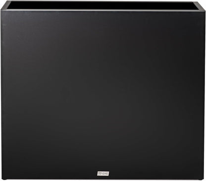 Metal Large Rectangular Planter Box Outdoor 30" H x 34" W x 10" D,Tall Flower Pot with Quick Installation,Long Black Planters for Outdoor Plants with Drainage Holes for Plants,Patio,Garden