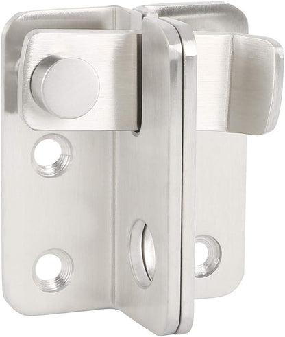 Alise Flip Latch,Gate Latches Slide Bolt Latch Safety Door Lock Catch for Barn Cabinet Pet Cage Wood Fence Bathroom Garage Window,SUS304 Stainless Steel Gate Hardware Locks,Brushed Nickel MS5009