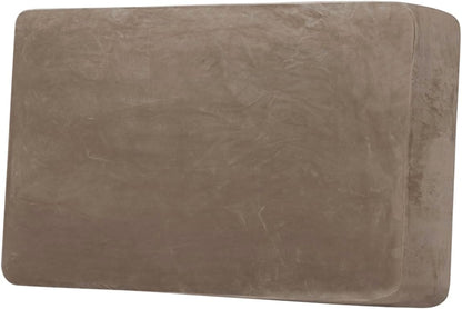 H.VERSAILTEX Velvet Stretch Individual Cushion Cover Plush Cushion Slipcover for Loveseat Sofa Furniture Protector Seat Cushion Sofa Cover (1 Piece Loveseat Cushion Cover, Mocha)