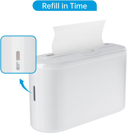 Paper Towel Dispenser Countertop, Multifold Hand Towel Dispenser for Bedroom, Bathroom, Kitchen, Toilet