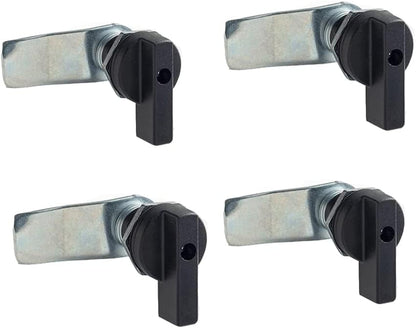 WJSKDQ 4PCS Thumb Operated Offset Thumb Cam Lock Black Cam Lock