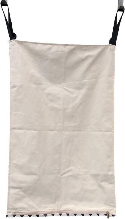 Adjustable Space Saving Door Hanging Laundry Hamper Bag with Stainless Steel Hooks