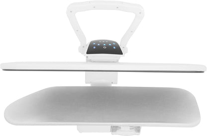 Intelligent Steam Press with 5 Fabric Setting Professional Steamer 1600W for Home/Business 36inch Non-stick Large Pressing Surface Auto Shutoff & Temp Settings Digital Touch Screen (White)