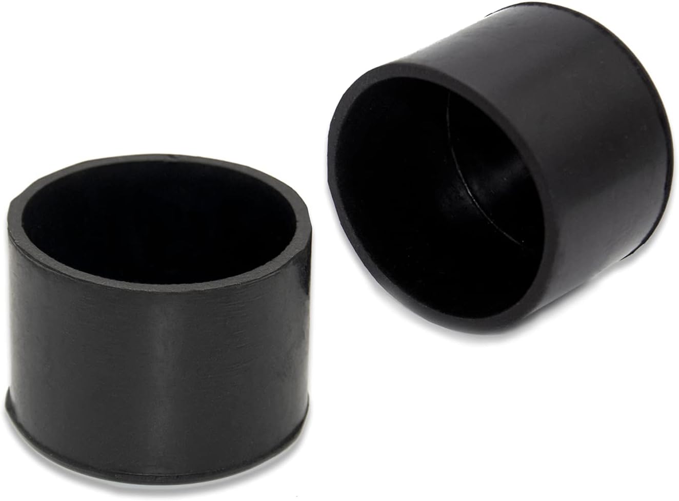Flyshop 4 Pieces 45mm Rubber Chair Leg Caps Round, Protective Caps for Chair Legs, Floor Protectors, [Non-Slip & Noise Reduction], Durable Chair Socks, Black Furniture Feet Gliders