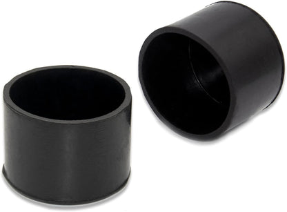 Flyshop 4 Pieces 45mm Rubber Chair Leg Caps Round, Protective Caps for Chair Legs, Floor Protectors, [Non-Slip & Noise Reduction], Durable Chair Socks, Black Furniture Feet Gliders