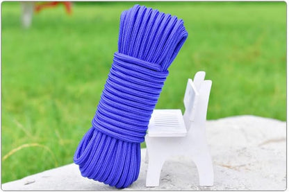 Durable Nylon Clotheslines for Tent Tie Down Camping Tarp Shelter Cordage Outdoor Accessories DIY String Line Blue 33ft Pack 2