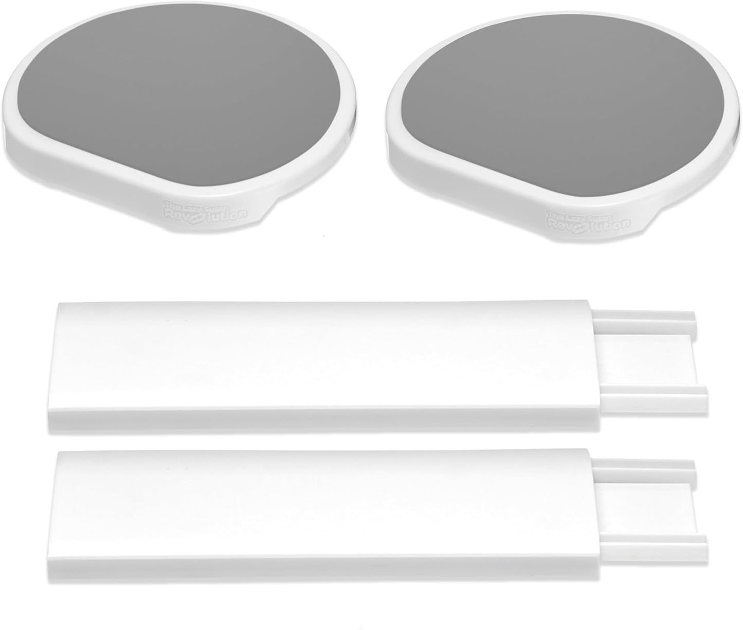 Expansion Pack - Light Gray - 2 Straight Tracks and 2 Trays. Does not Work Without the Lazy Susan Revolution Full Set (Sold Separately).