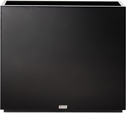 Large Rectangular Metal Planter Box Outdoor 30" H x 34" W x 10" D,Tall Flower Pot with Quick Installation,Long Black Planters for Outdoor Plants with Drainage Holes for Plants,Patio,Garden