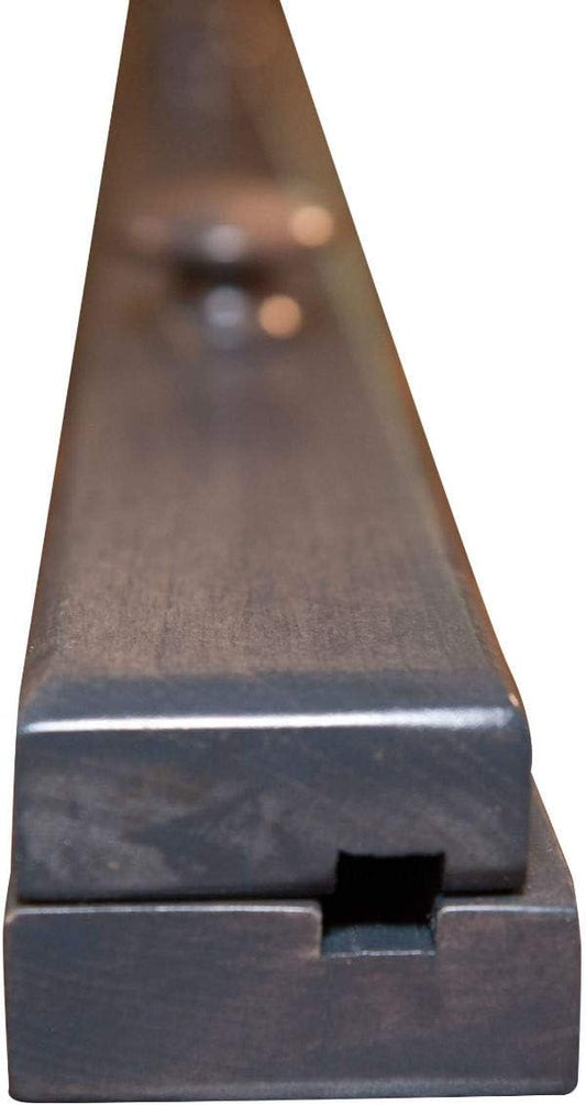 RRD Amish Made Quilt Rack Wall Mount - Rustic Tapestry Hangers for Rugs, Tapestries & Quilts - Maple Wood, Antique Slate Stain, 48'