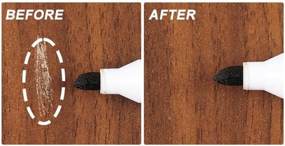 New Upgrade Furniture Pens for Touch Up, 12 Colors Wood Scratch Repair Markers, Professional Repair Tools for Stains, Scratches, Wood Floors, Tables, Bedposts