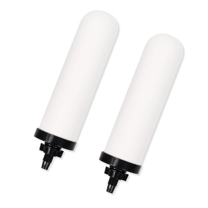 2 PCS 7 inch ceramic water filter Candle,7'' water filter replacement filters with Activated Carbon for Countertop Gravity Water Filter System,Water Cooler Filtration Systems