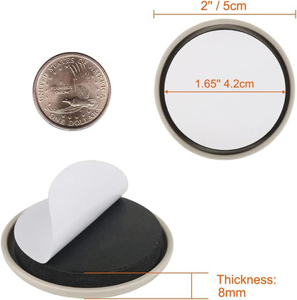 2 inches Stick Furniture Sliders, 12pcs Furniture Glides for Easy Moving on Carpet Hardwood (Beige)