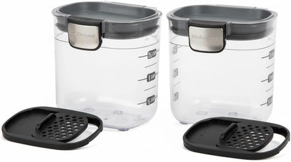 Progressive PKS-401 1.5 Cup Mini Prokeeper+ Airtight Silicone Seal Storage Container Great For Spices & Baking Acessories (2- Piece)
