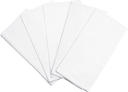Organic Cotton Tea Towels for Embroidery - Blank Flour Sack Dish Towels for Embroidery - Perfect White Kitchen Towels for Embroidery and Crafts to Customize and Personalize - 27"x27" (White - 5 Pack)