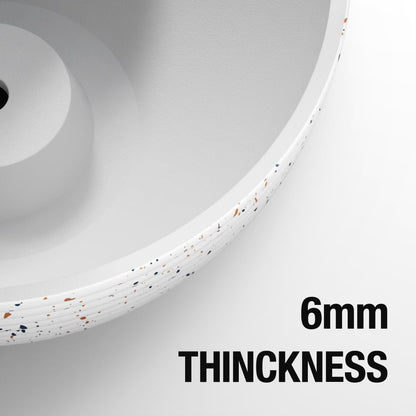 Line Pattern 10 Inch Hanging Planter for Indoor Outdoor Plants, 2 Pack Round Hanging Pots for Plants (Speckled White)