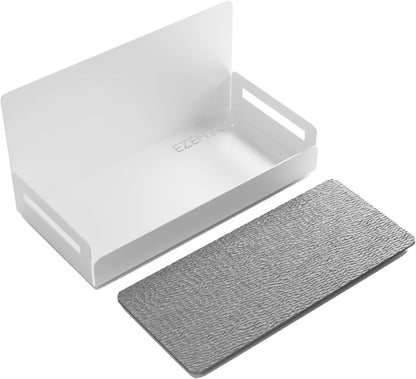 2-Pack Magnet Spice Rack For Refrigerator, White Magnetic Shelves for Classroom, 6" Deep Magnetic Shelf for Fridge Kitchen and Garage Tools Organizing, Heavy Duty 20LB Capacity