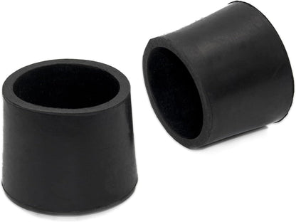 Flyshop Furniture Table Covers Non-Slip Heavy Duty Rubber Leg Tips Chair Leg Caps Floor Protectors Round Black 4PCS Size 38mm, 1-1/2"