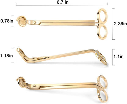 Candle Wick Trimmer Candle Wick Clipper Wick Cutter Scissor, Gold