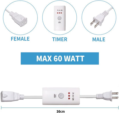 HUNANBAGN Auto Off Timer Lenth 30CM, Remote Controller for Indoor Small Appliances, Electric Oil Melt Warmer Wax Melt Warmer Wax Melter Fragrance Lamp Oil Warmer Burner (Timer30CM 2PACK)