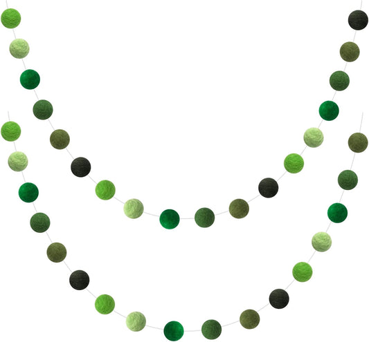 Felt Ball Garland Misscrafts 9.8 Feet 100% Wool Roving Pom Pom Garland 20mm Colorful for Baby Shower Grand Opening Party Festivals Room Decorations