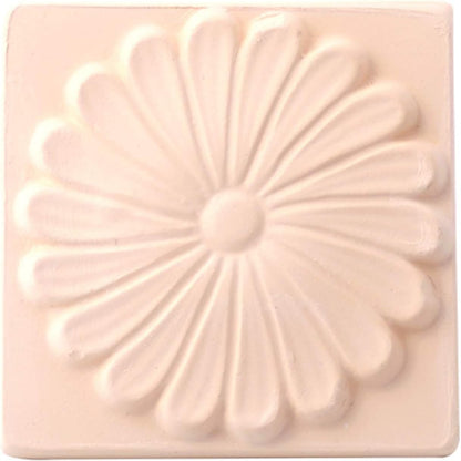 Stone Diffuser-Korean flowers 4 Square tiles, One Set-Odor Eliminator, Air Purifying, Humidity Control, Aromatherapy Passive Diffuser