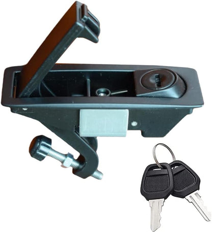 WJSKDQ 2PCS Compression Latch Lock Powder Coated Zinc Alloy Adjustable Lever Hand Operated Flush Lever Marine Applicable Door Thickness: 0.04"-0.94" Grip Range