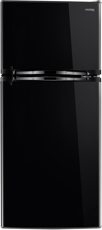 RecPro 10 Cu Ft 12V RV Refrigerator | Black Frost-Free Fridge with Freezer | Double Door, Adjustable Shelves, Reversible Door, Built-In Lock | 23.5”W x 26”D x 59”H | Off-Grid & Dry Camping Ready